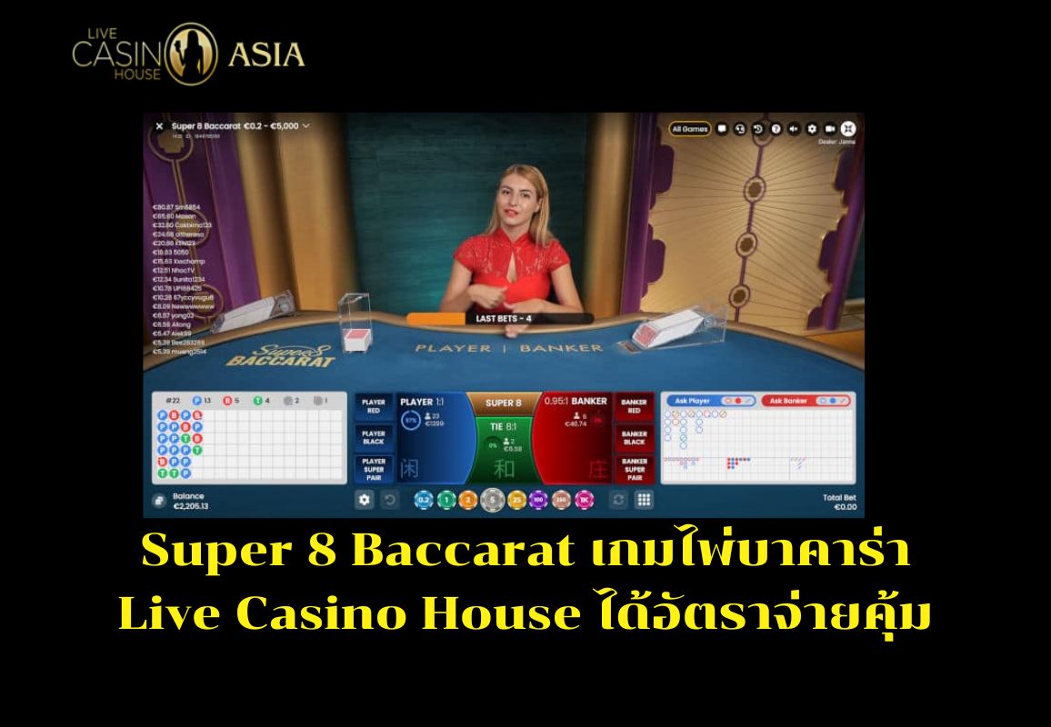 Baccarat Super 8 ไลฟ์สด คุ้มทุกการเดิมพัน