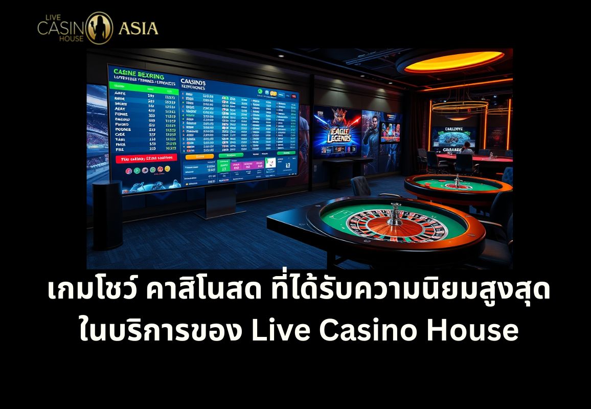เกมโชว์ติดอันดับผู้เล่นสูงของ Live Casino House